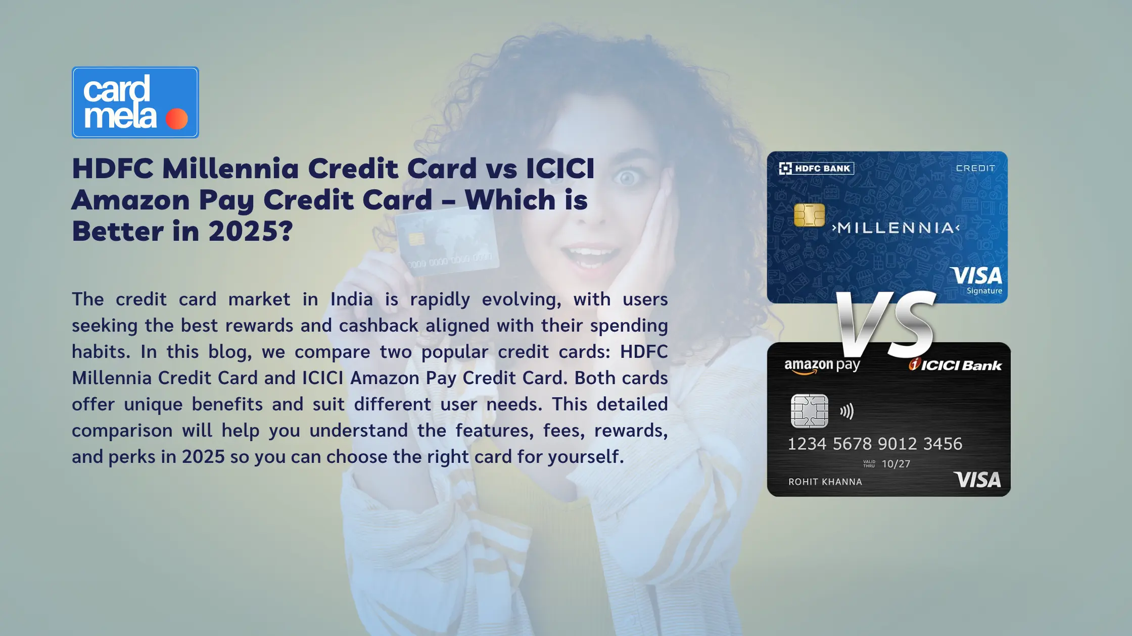 HDFC Millennia Credit Card vs ICICI Amazon Pay Credit Card – Which is Better in 2025?