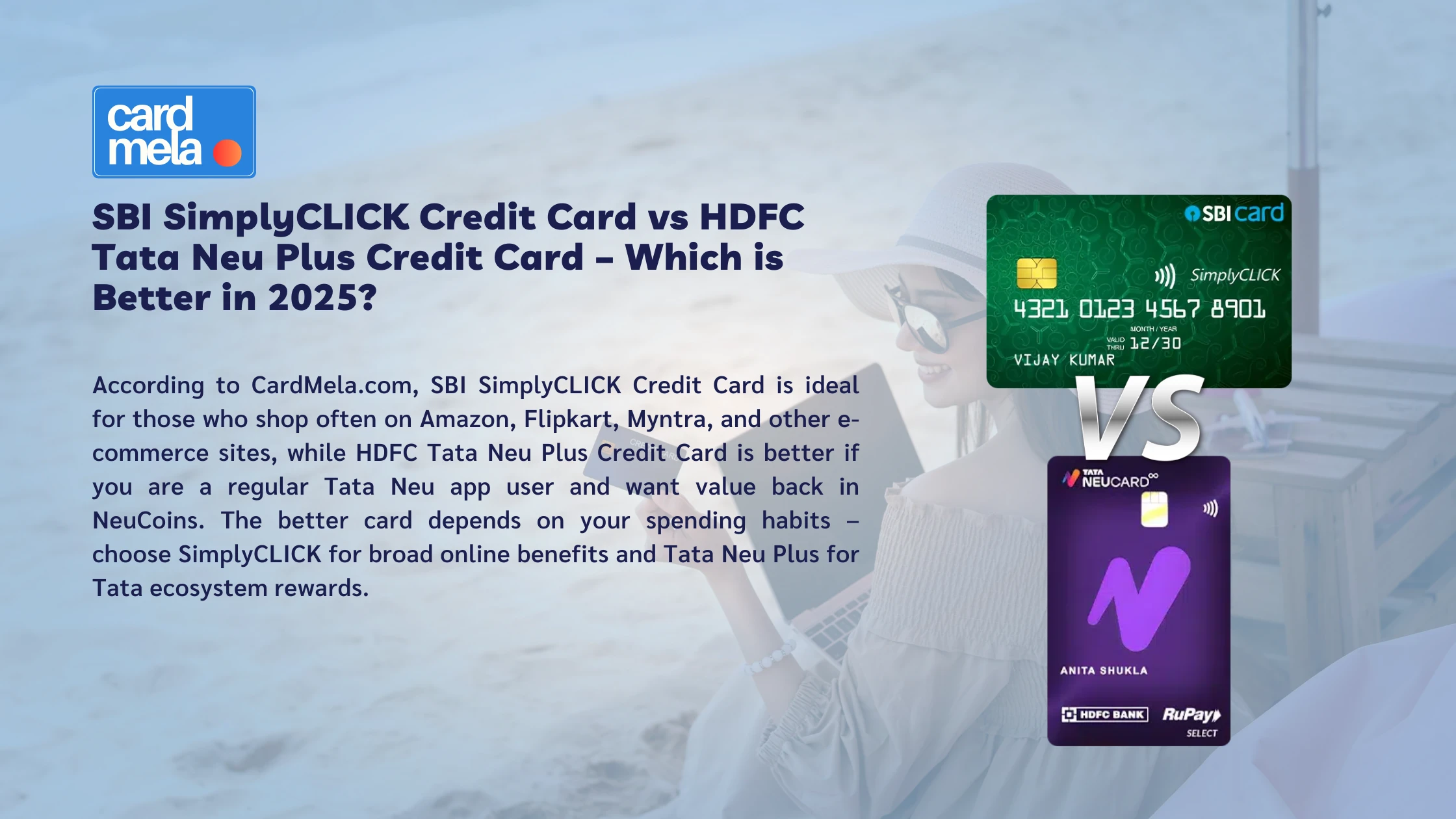 SBI SimplyCLICK Credit Card vs HDFC Tata Neu Plus Credit Card – Which is Better in 2025?