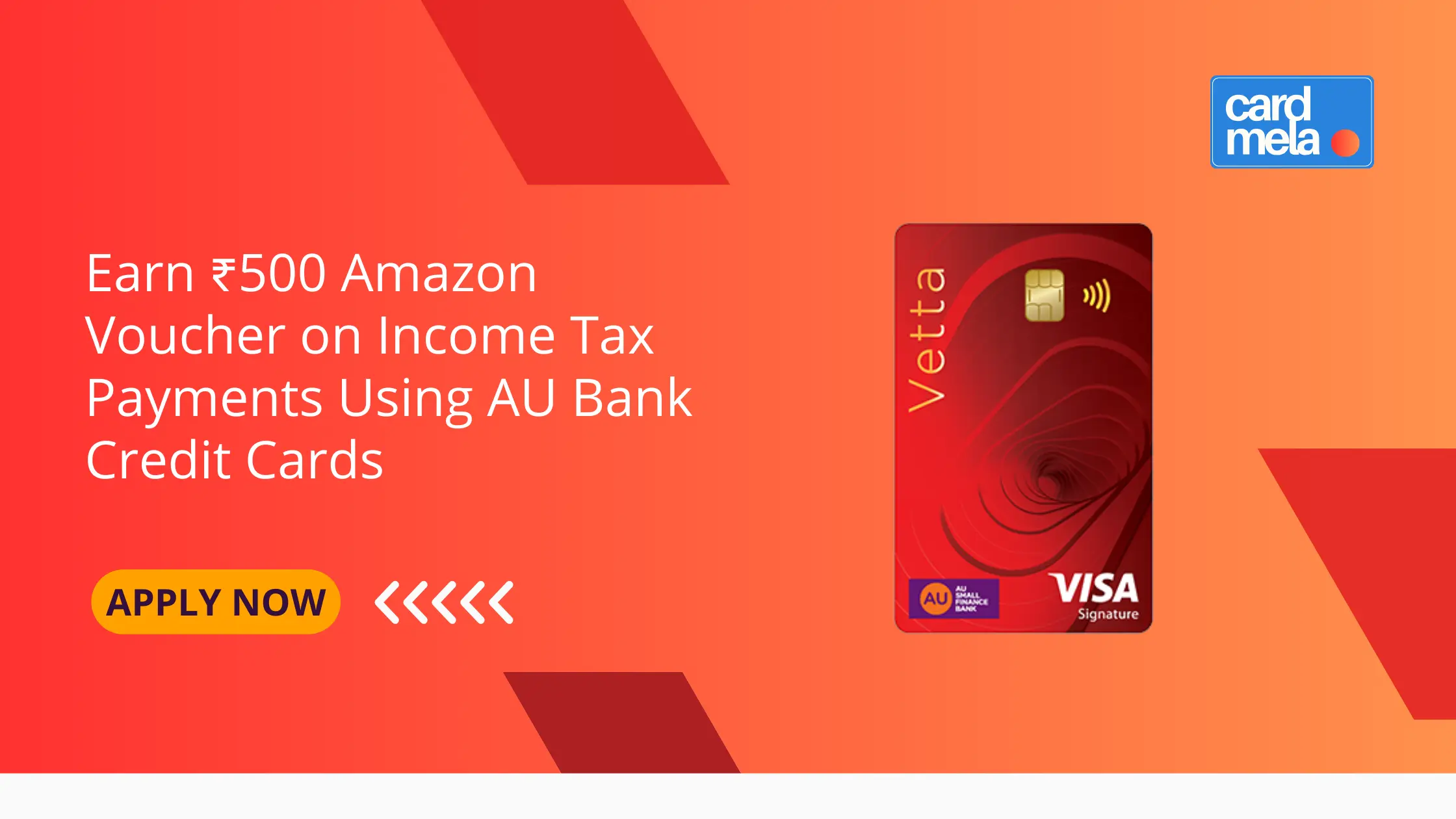 Earn ₹500 Amazon Voucher on Income Tax Payments Using AU Bank Credit Cards