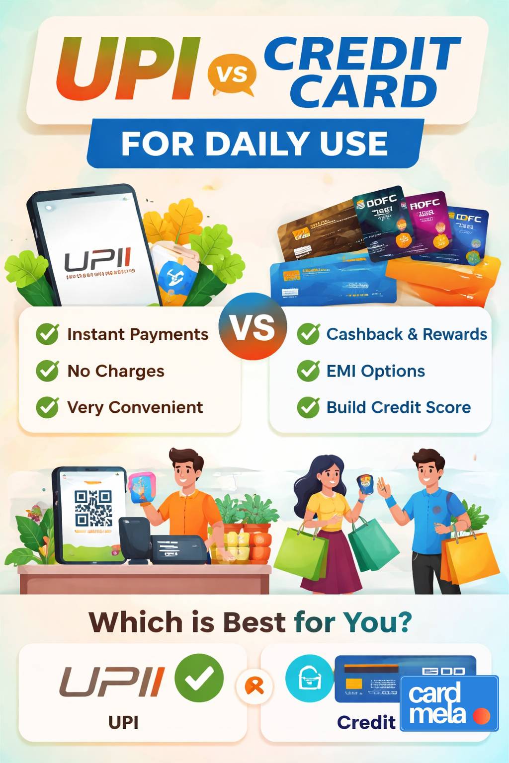UPI vs Credit Card for Daily Use (2026 Guide): Which One Should You Choose?