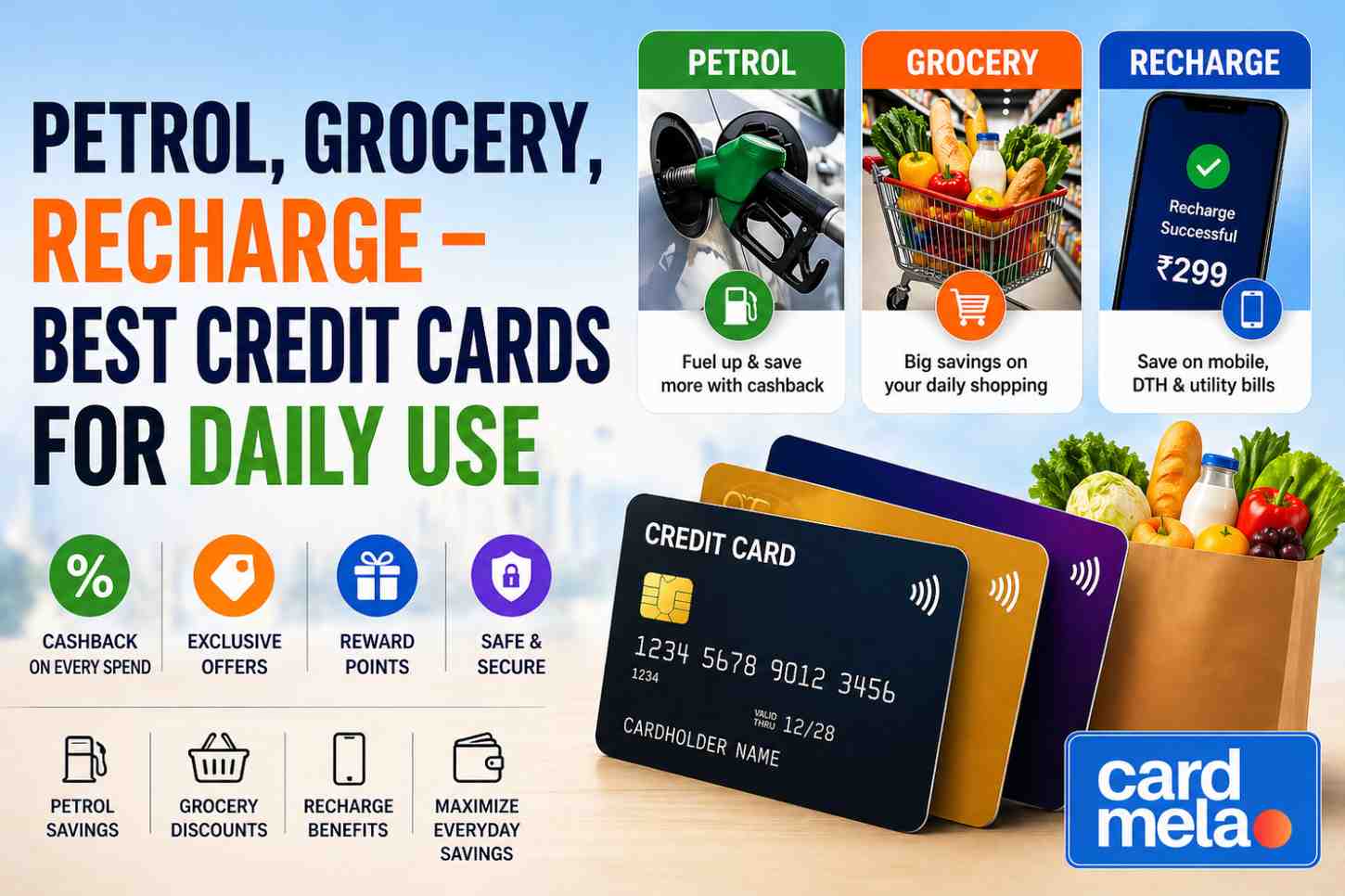 Petrol, Grocery, Recharge – Best Credit Cards for Daily Use