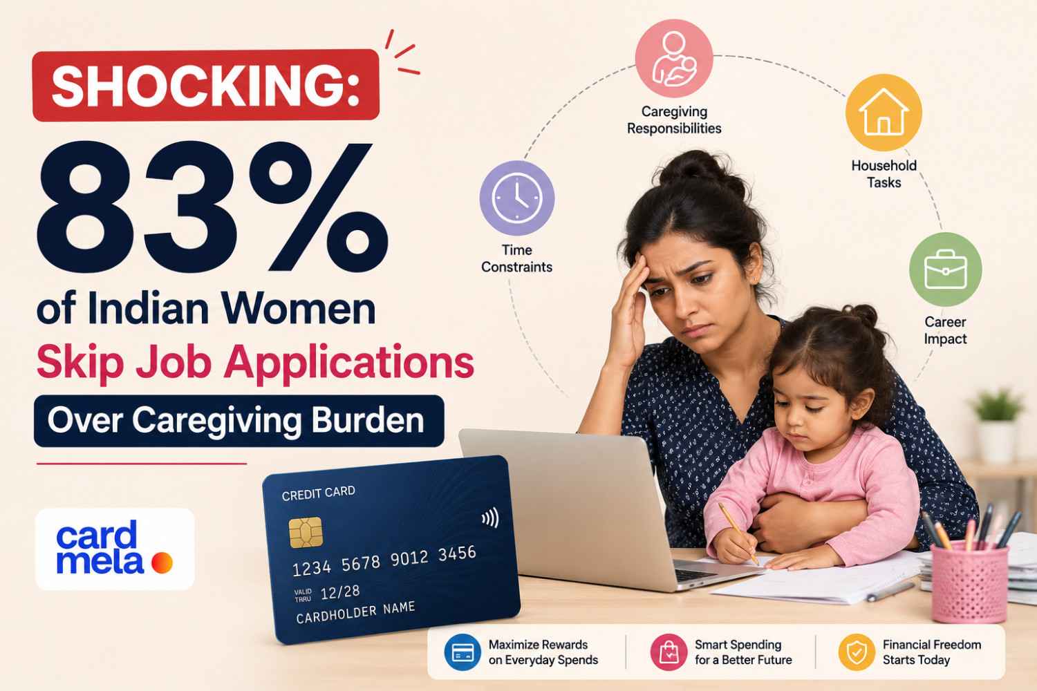 Shocking: 83% of Indian Women Skip Job Applications Over Caregiving Burden