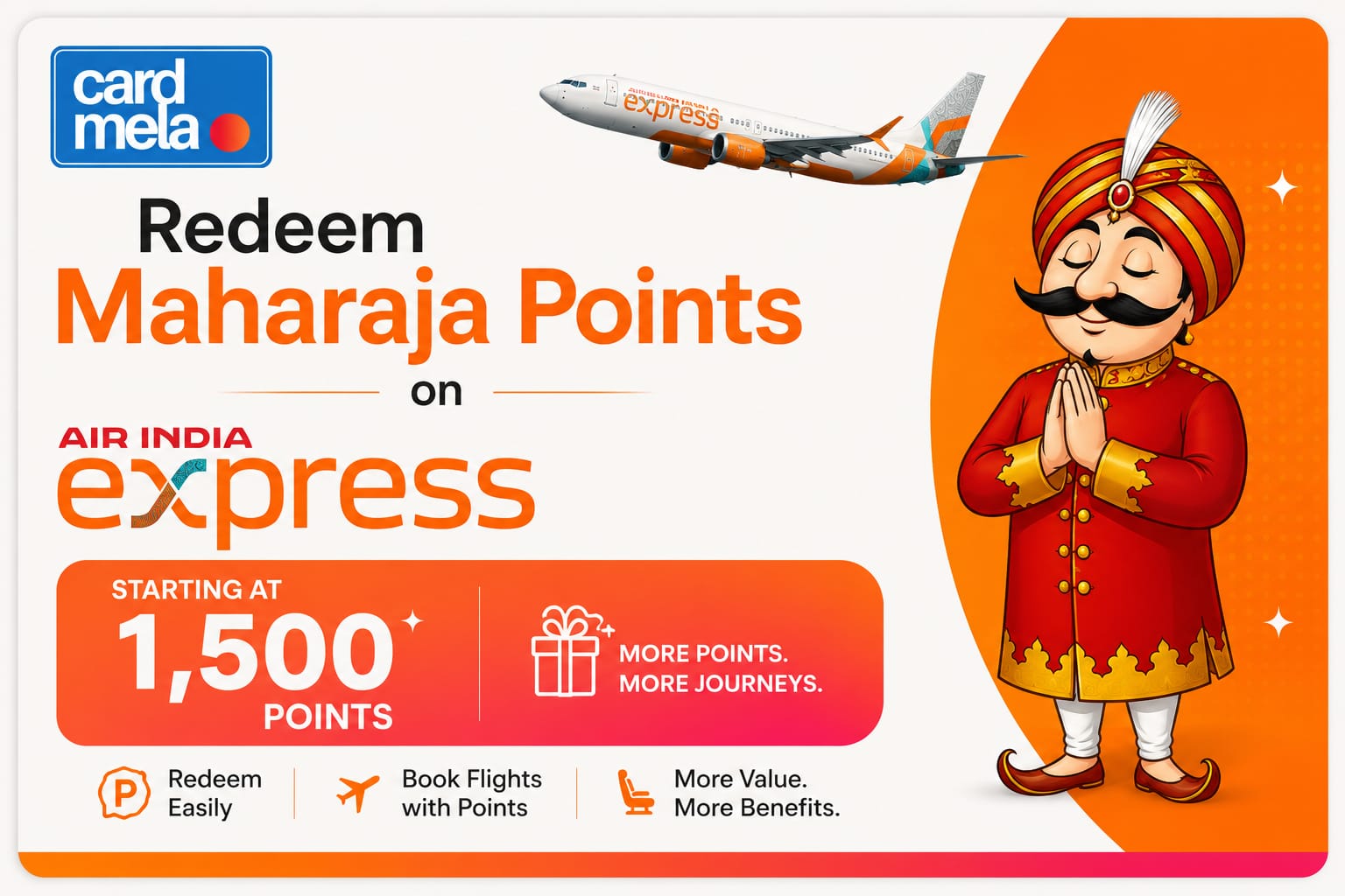 Amazing Deal: Redeem Maharaja Points on Air India Express Flights Starting at 1,500 Points