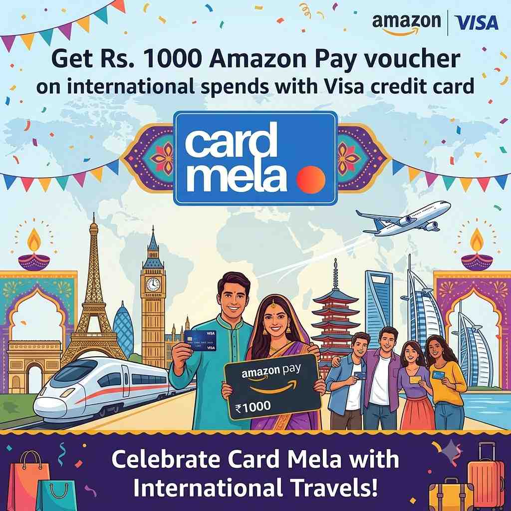 Amazing Visa Offer: Get ₹1,000 Amazon Pay Voucher on International Spends